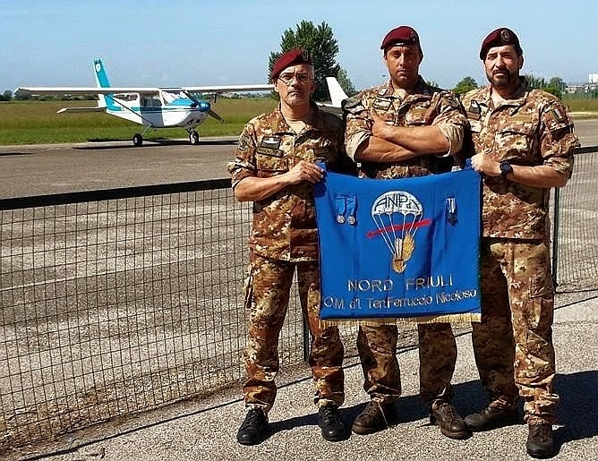 1° lancio labaro Sezione Nord Friuli